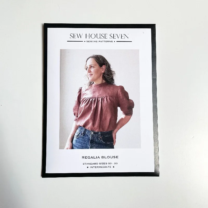Sew House Seven Patterns : Regalia Blouse Office Formal Blouse