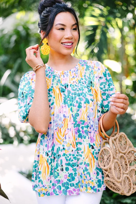 Find You Well Yellow Floral Blouse Office-Ready Blouse