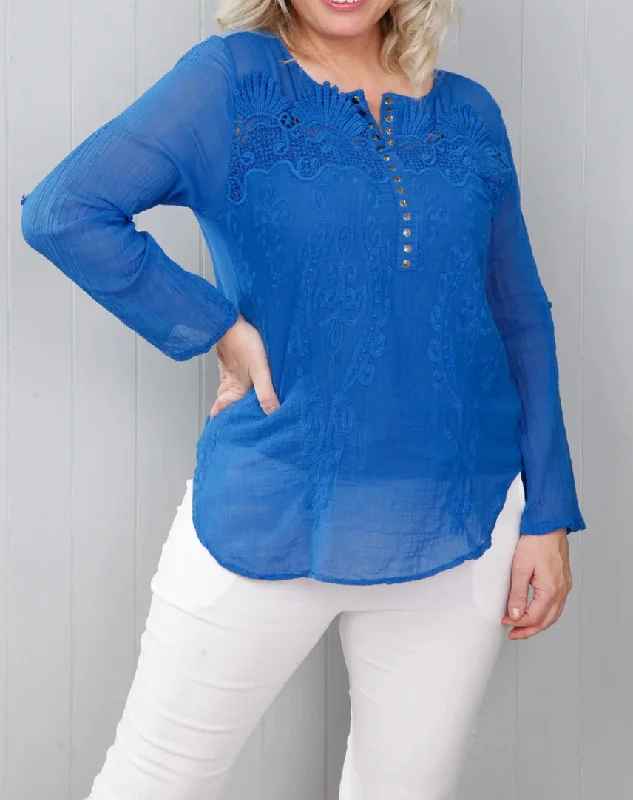 Tilley Blouse With Matching Vest (7 Colours) Relaxed Fit Blouse