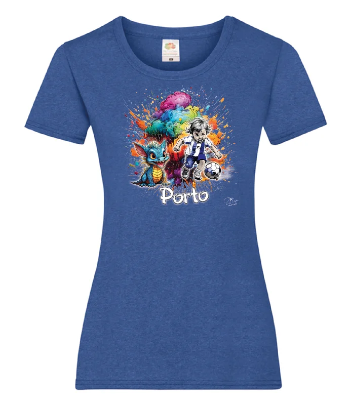 T-shirt Senhora 10 Porto-- Nylon Fabric Polyester Fabric Spandex Fabric