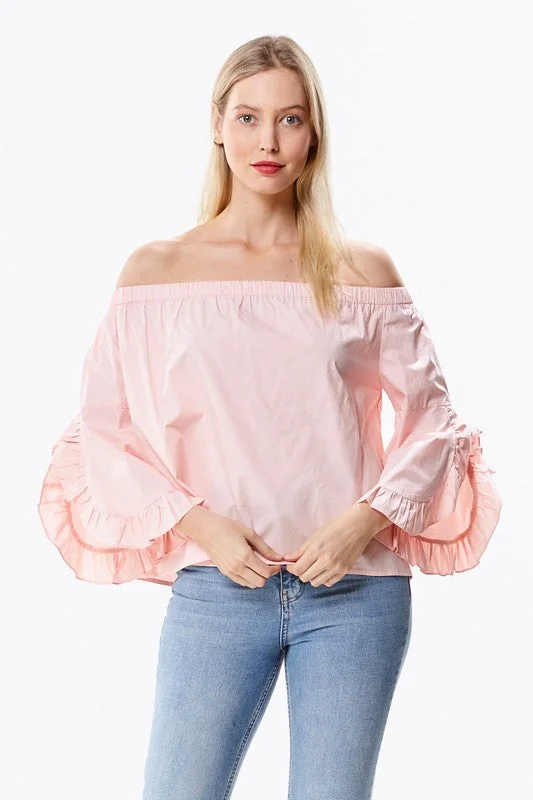 Open Shoulder Blouse Classic Minimalist Blouse