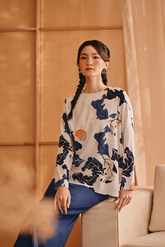 The Nest Women Back Pleated Blouse - Nurture Frilled Cuff Blouse