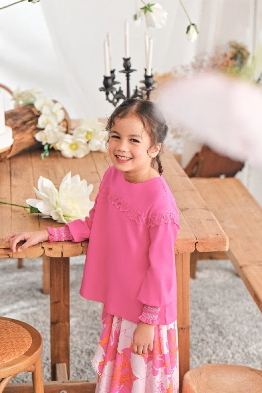 The Mimpian Doll Blouse - Fuchsia Pink Everyday Stylish Blouse