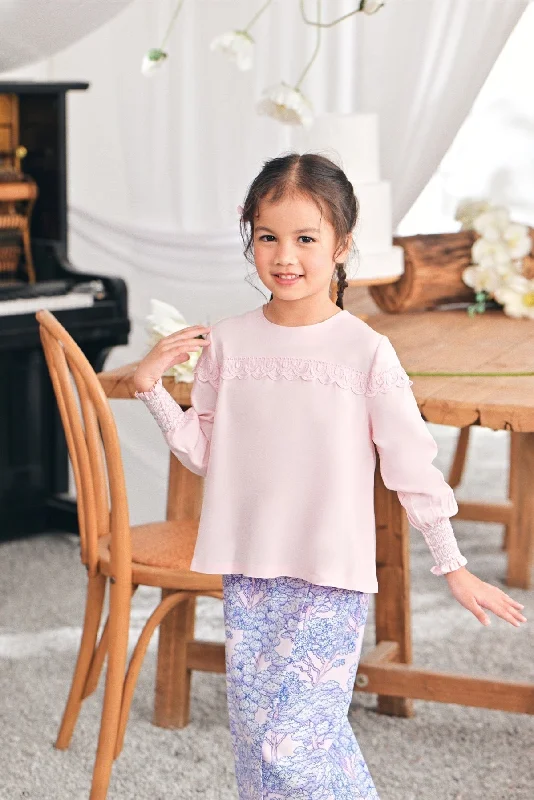 The Mimpian Doll Blouse - Pink Playful Puff Blouse