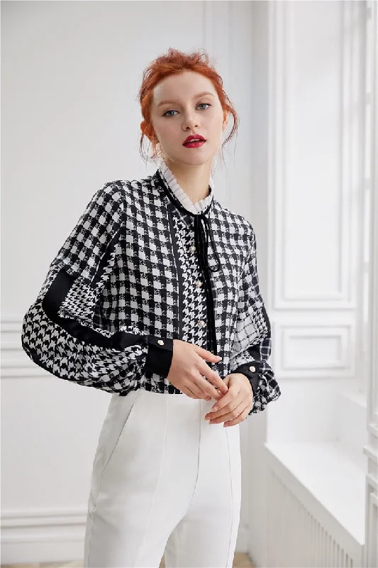 Elegant Multi Print Blouse Chic Sleeveless Blouse