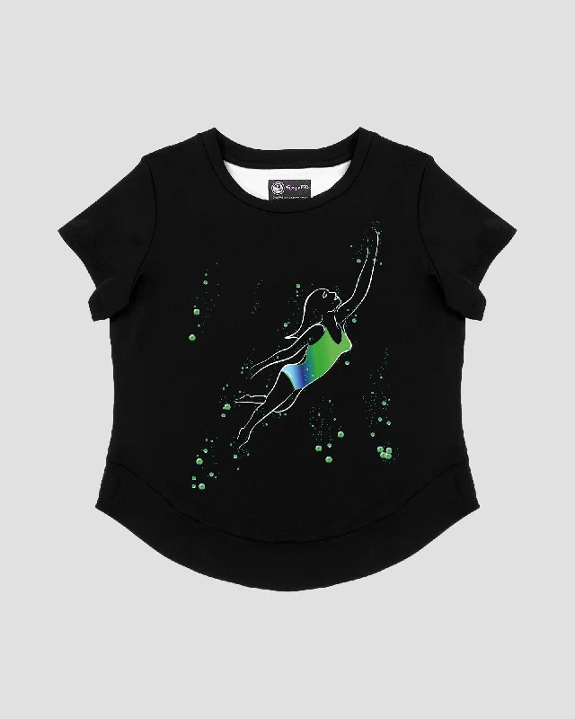 GoofyPRO Women's Cayton Core Performance T-Shirt - Aquaserene-- Chenille Blend Fleece Blend Nylon Blend GoofyPRO Women's Cayton Core Performance T-Shirt - Aquaserene-- Chenille Blend Fleece Blend Nylon Blend