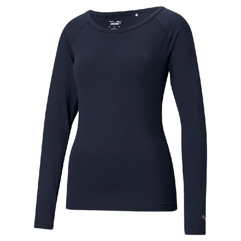 Puma Women's Long Sleeve Sun Crew Golf Shirt (On-Sale)-- Handmade Hand-knitted Hand-woven