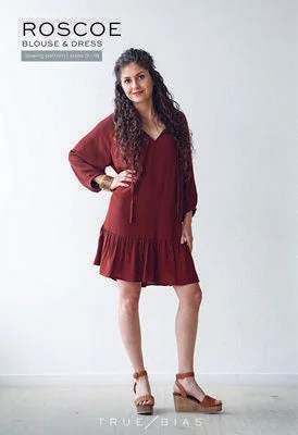 True Bias : Roscoe Blouse and Dress Modern Oversized Blouse