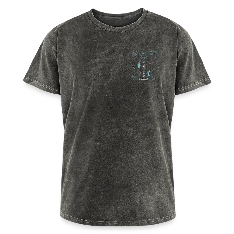 Flow Through What You Go Through Mineral Wash T-shirt-- Solid Color Striped Floral