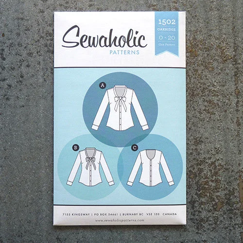 Sewaholic Patterns : Oakridge Blouse Silky Tunic Blouse