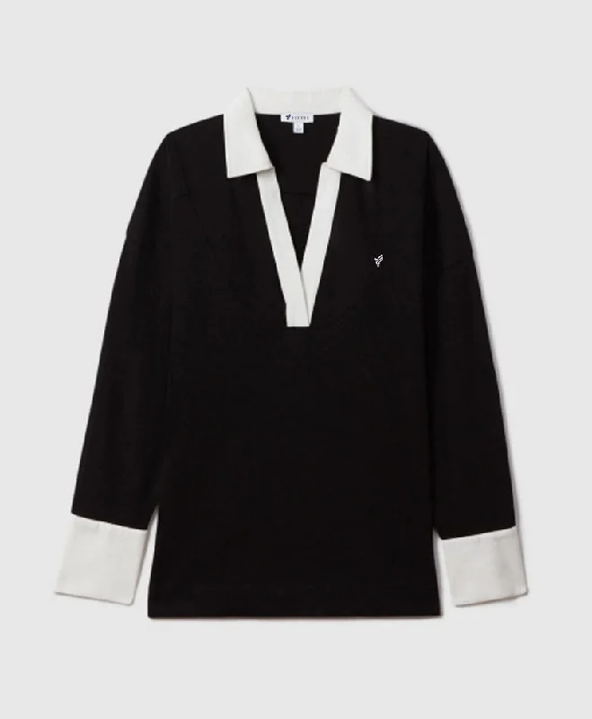 Rugby Shirt (Women)-- Ribbed Striped Patterned