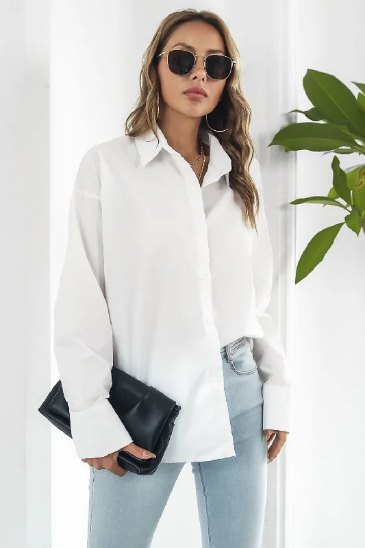 Summer's Dropped Shoulder Longline Shirt-- Hooded Caped Shawl Collar