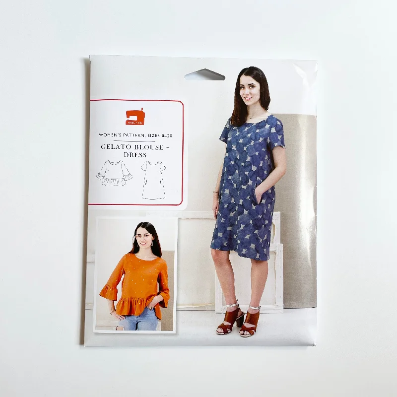 Liesl + Co : Gelato Blouse & Dress Subtle Shimmer Blouse