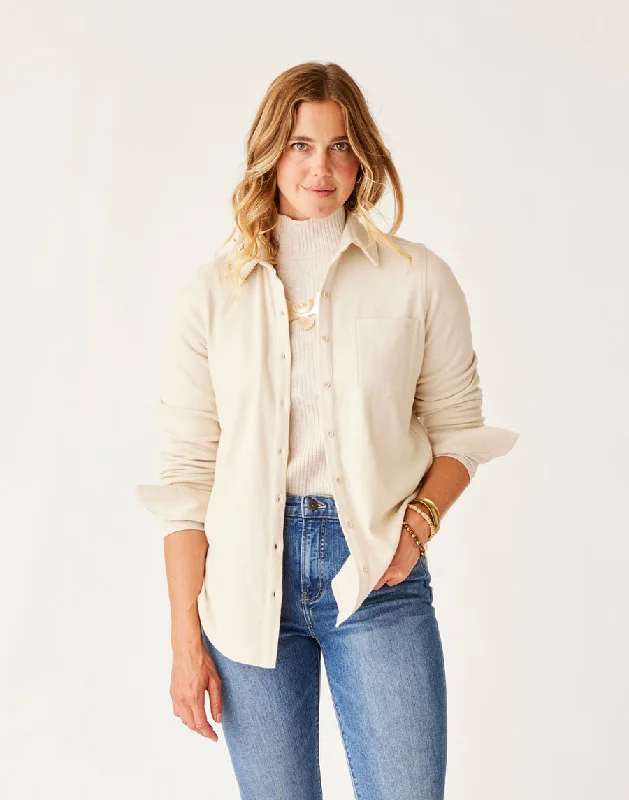 W's Fairbanks Supersoft Shirt-- Notch Collar Peter Pan Collar Cowl Neck