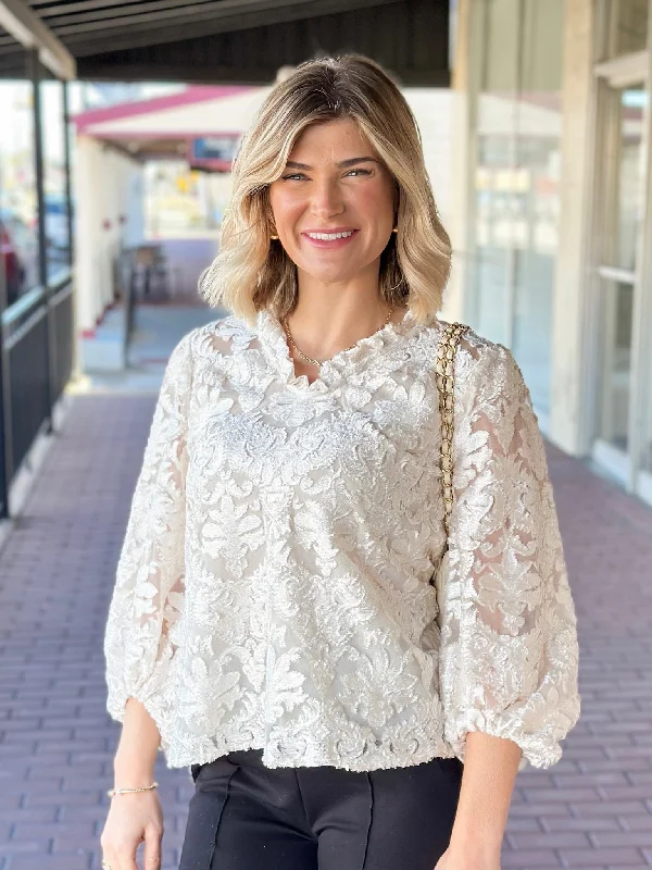 Velvet Whispers Blouse Off-Shoulder Wrap Blouse