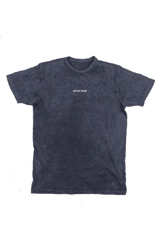 Don't Not Be PLUR Embroidered Vintage T-Shirt-- Mesh Canvas Denim