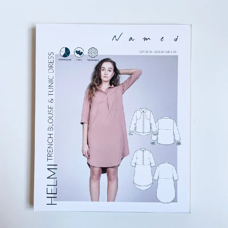 Named Clothing - Helmi Trench Blouse & Tunic Dress Floral Print Blouse