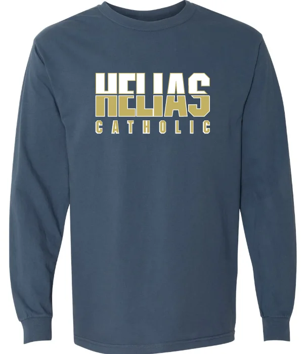 Long-Sleeve T-Shirt - Helias Catholic-- Ribbed T-Shirt High Neck Heavyweight