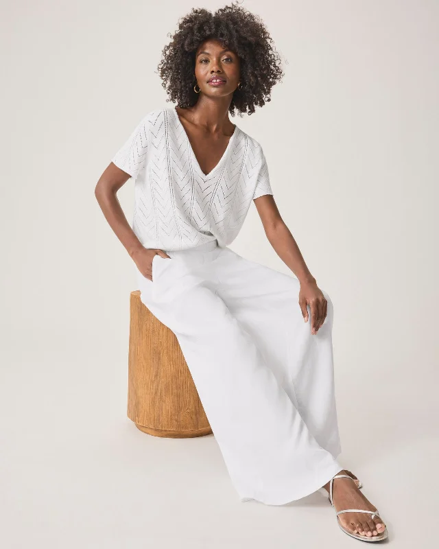 Angie Palazzo Pant Relaxed High-Waist Trousers