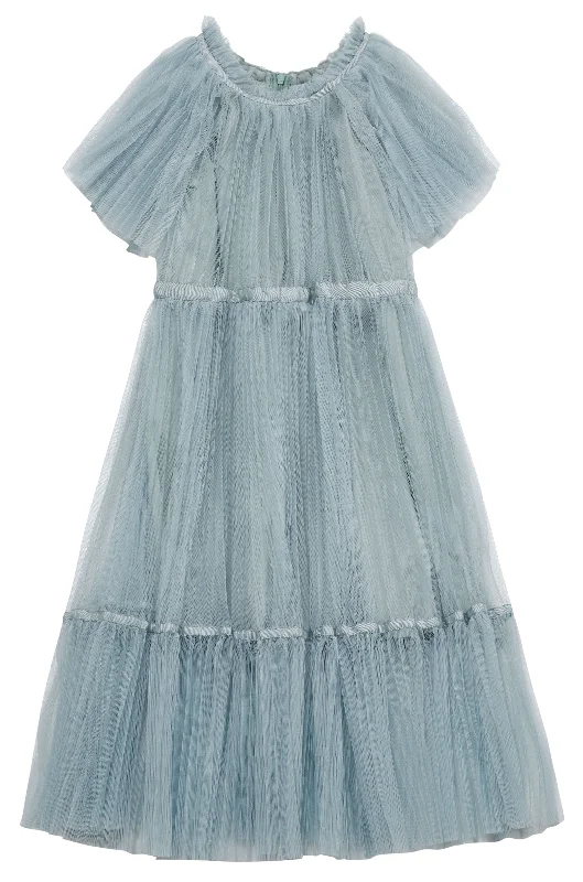 Sherry celadon tulle dress by C'era Una Volta Tunics Practical easy-care