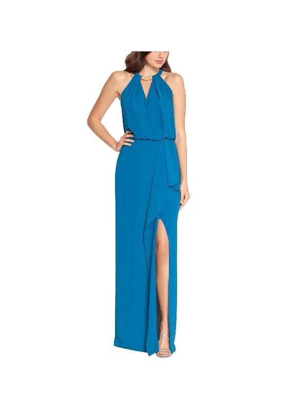 Womens Halter Maxi Evening Dress Tunics Practical easy-care