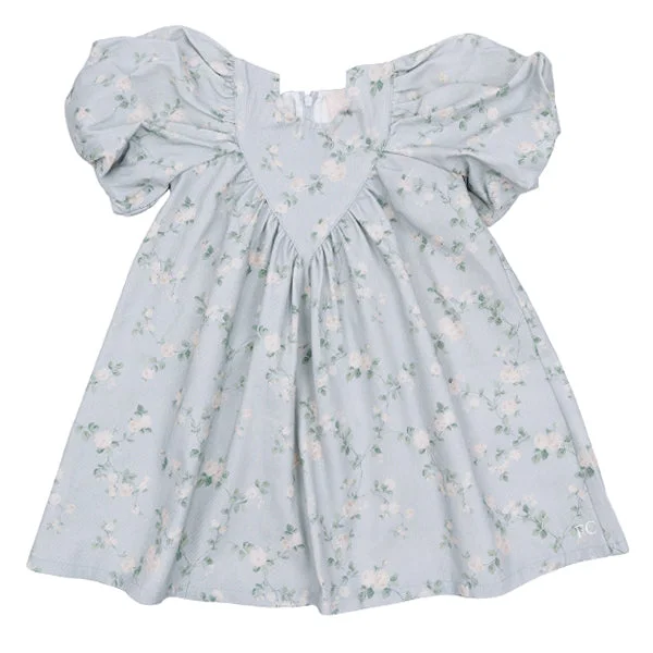 Bud print chambray dress by Steph Tunics Luxurious high-end