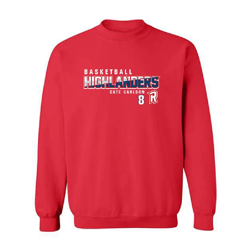 Radford - NCAA Women's Basketball : Cate Carlson - Classic Fashion Shersey Crewneck Sweatshirt Hoodie with Front Slit Layering Stylish