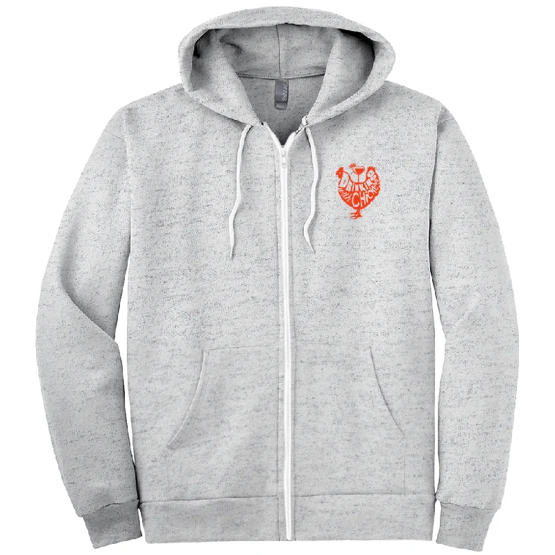 DWC Logo Zip-Up Hoodie Hoodie with Hood Adjustable Protection