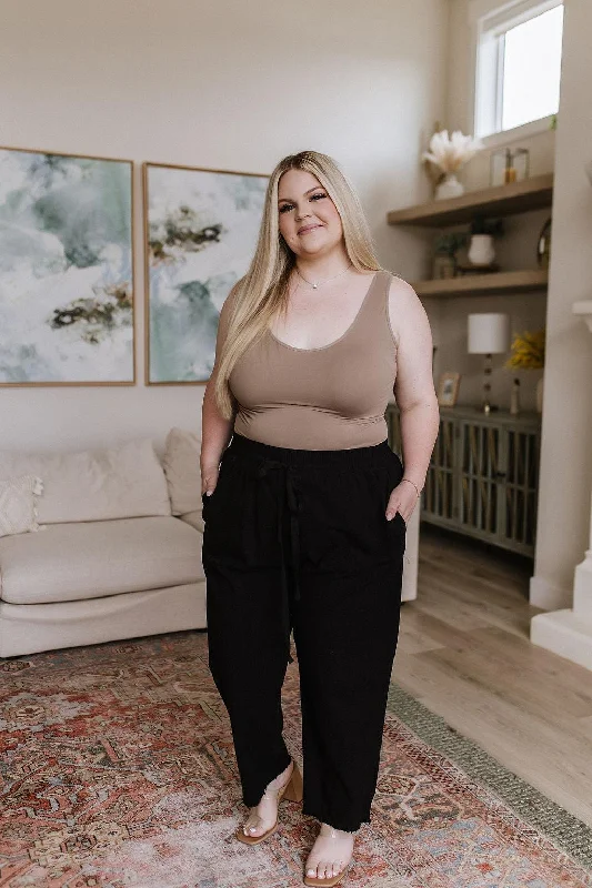 Hazel Blues® |  Love Me Dearly High Waisted Pants in Black Classic Stretch Pants