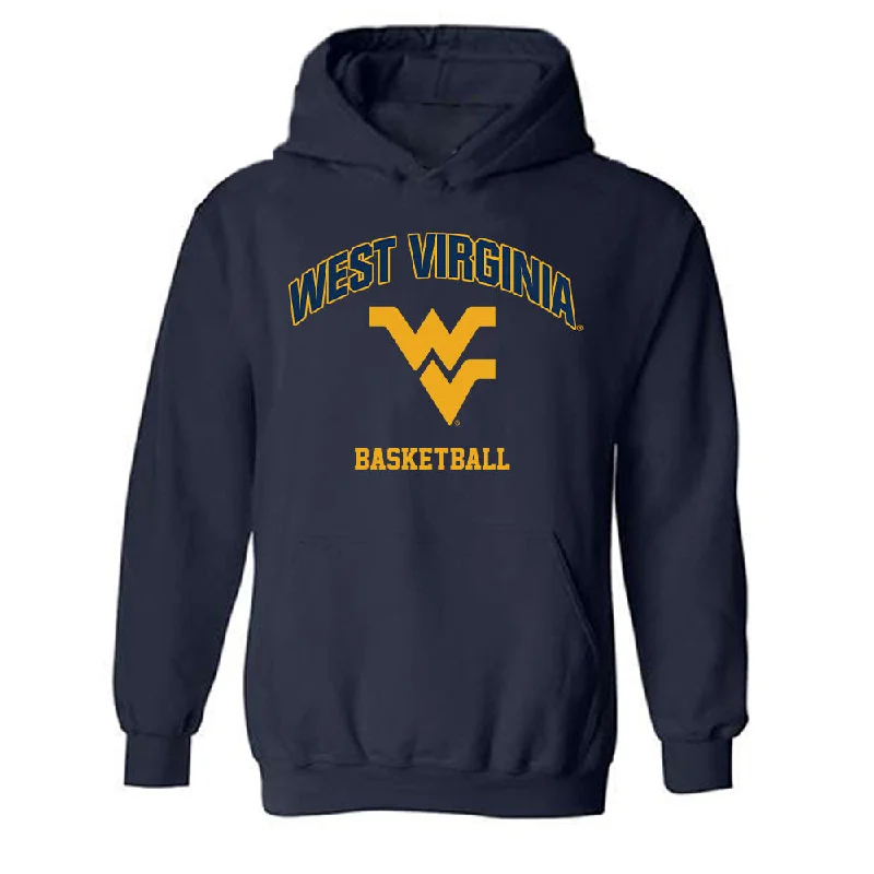 West Virginia - NCAA Women's Basketball : Janaiya Quinerly - Fashion Shersey Hooded Sweatshirt Hoodie with High Neck Warm Protective