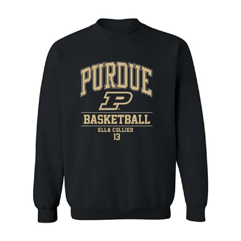 Purdue - NCAA Women's Basketball : Ella Collier - Classic Fashion Shersey Crewneck Sweatshirt Hoodie with Oversized Fit Loose Comfortable Purdue - NCAA Women's Basketball : Ella Collier - Classic Fashion Shersey Crewneck Sweatshirt Hoodie with Oversized Fit Loose Comfortable