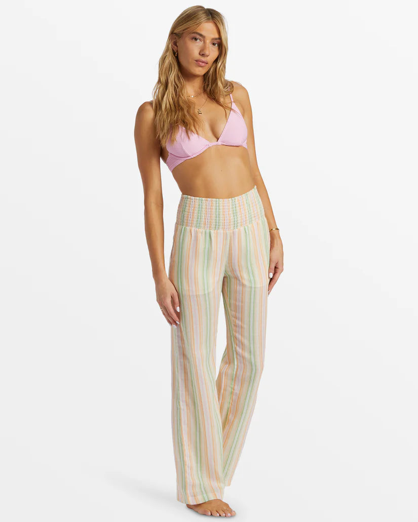 Billabong New Waves Elastic Waist Pant Trendy Velvet Pants