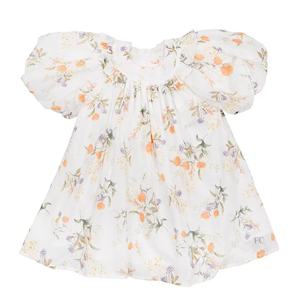 Summer bouquet linen smock dress by Petite Amalie Tunics Distressed trendy