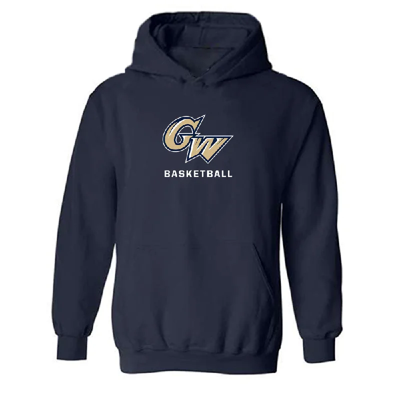 GWU - NCAA Women's Basketball : Makayla Andrews - Classic Shersey Hooded Sweatshirt Hoodie with Half-Zip Sporty Casual