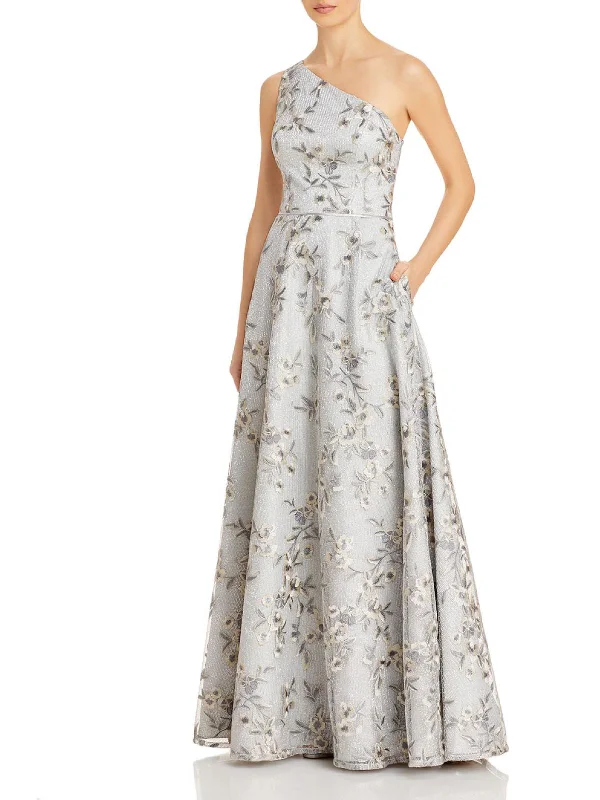 Womens Metallic Maxi Evening Dress Tunics Party sparkling