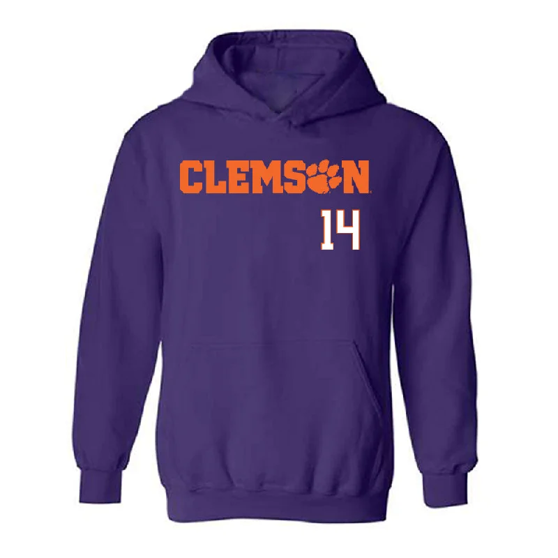 Clemson - NCAA Women's Basketball : Addie Porter - Classic Shersey Hooded Sweatshirt Hoodie with Pocket Utility Practical Clemson - NCAA Women's Basketball : Addie Porter - Classic Shersey Hooded Sweatshirt Hoodie with Pocket Utility Practical