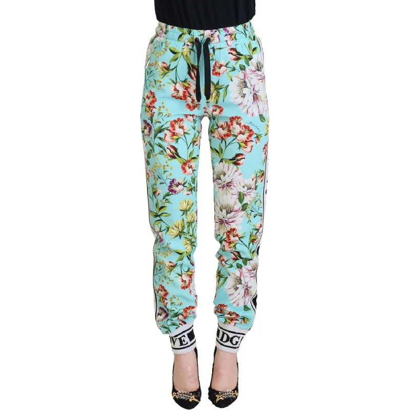 Dolce & Gabbana Elegant Multicolor Viscose Pants Classic Straight-Leg Pants