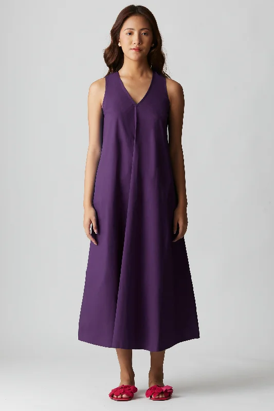 Clara Pocket Dress : Plum Purple Tunics Running lightweight