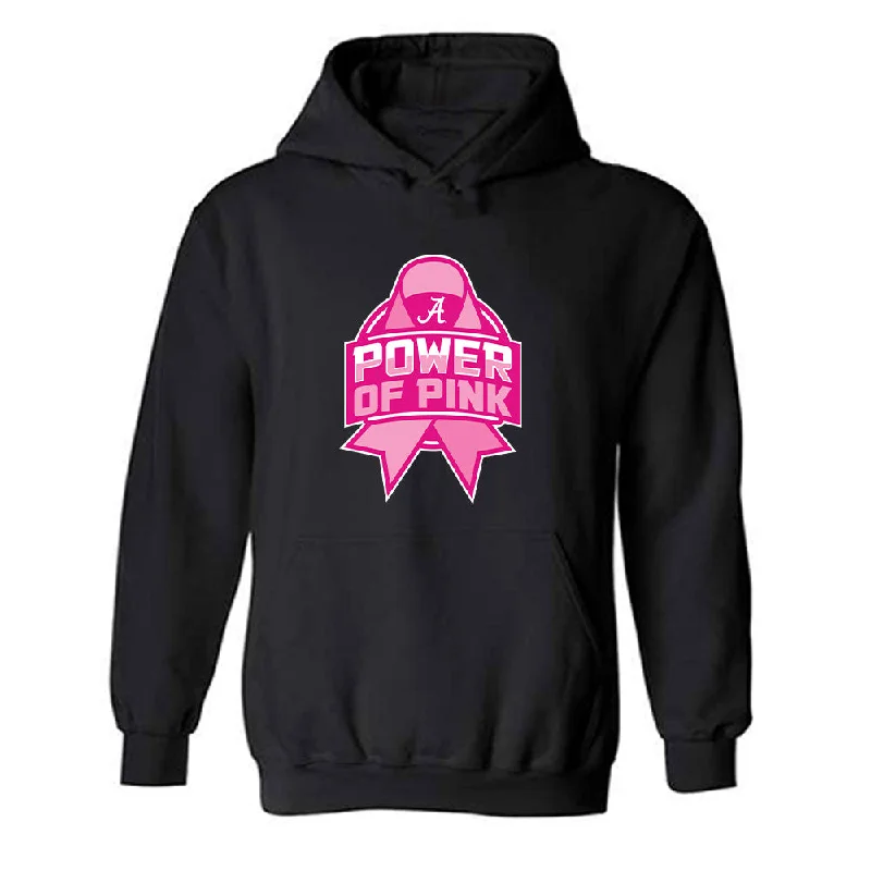 Alabama - NCAA Women's Basketball : Leah Brooks - Power of Pink Hooded Sweatshirt Hoodie with Raglan Sleeves Sporty Comfortable Alabama - NCAA Women's Basketball : Leah Brooks - Power of Pink Hooded Sweatshirt Hoodie with Raglan Sleeves Sporty Comfortable