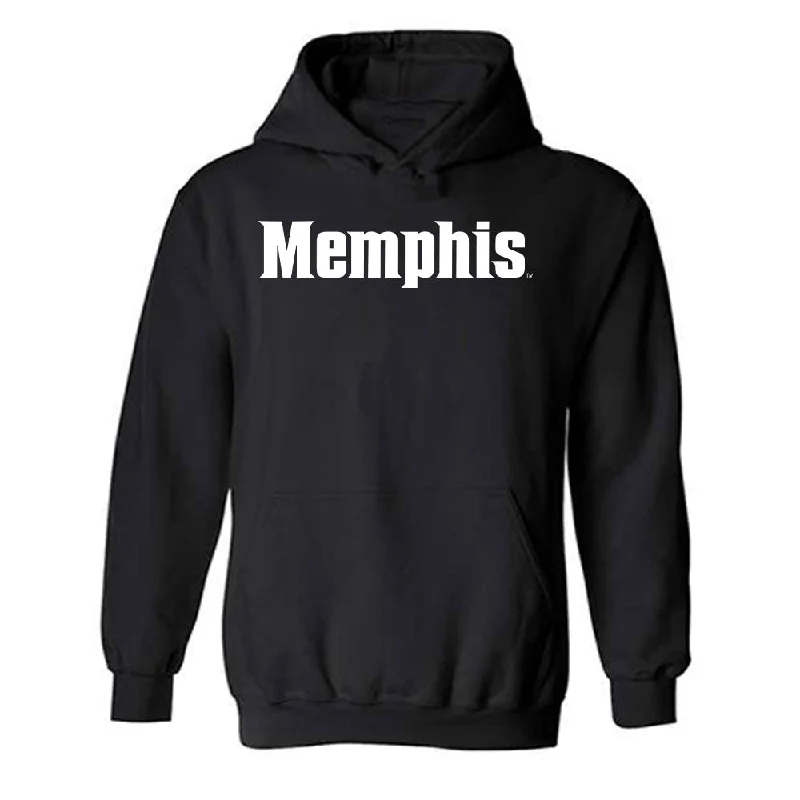 Memphis - NCAA Women's Basketball : Raven Sims - Classic Fashion Shersey Hooded Sweatshirt Hoodie with Hem Raw Edge Edgy Unfinished