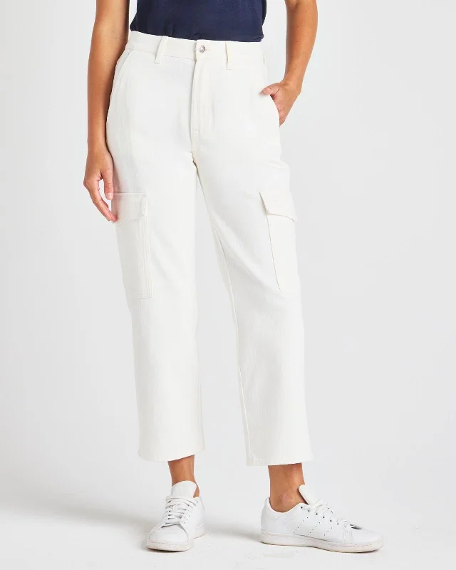 Crop Denim Cargo Pant Slim-Fit Leggings