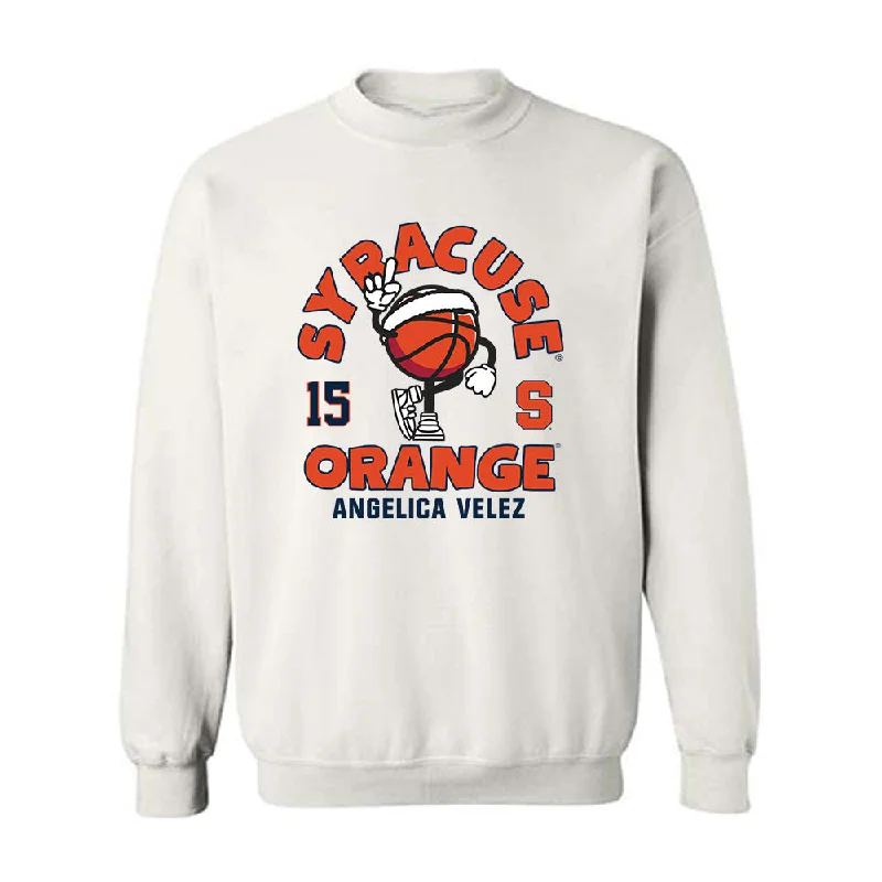 Syracuse - NCAA Women's Basketball : Angelica Velez - Fashion Shersey Crewneck Sweatshirt Hoodie with Print Artistic Unique