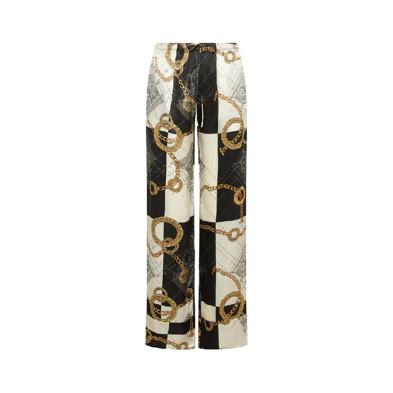 PARISA SILK PANT Chic Wool Trousers