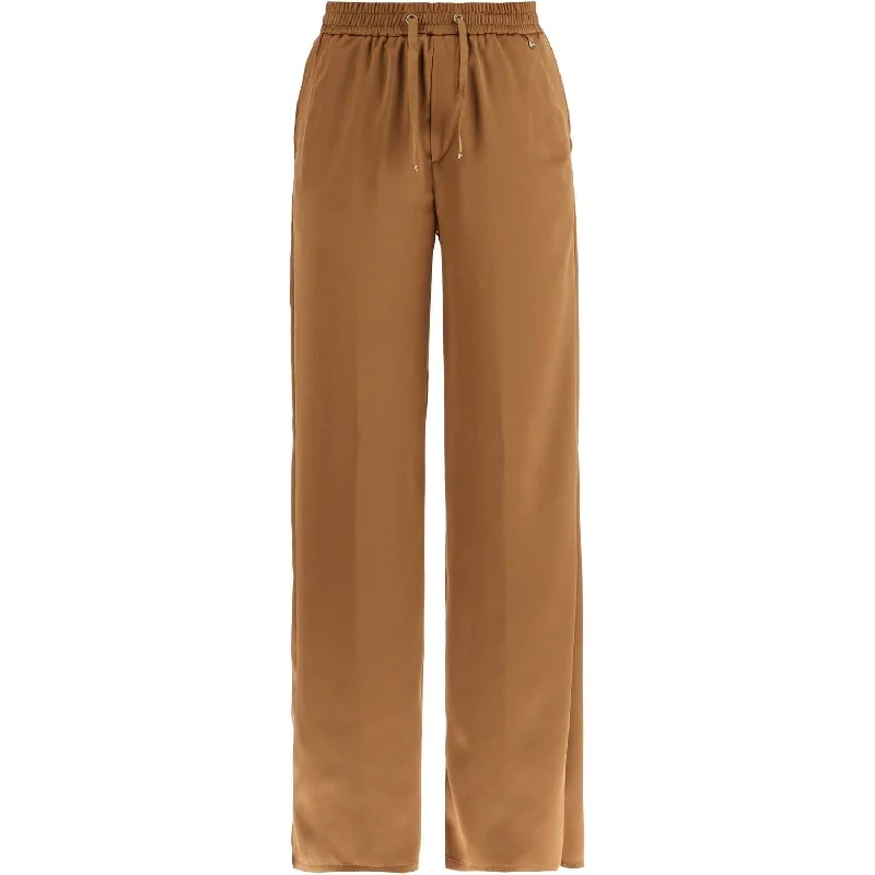 HERNO wide leg camel polyester pants Casual Wide Pants