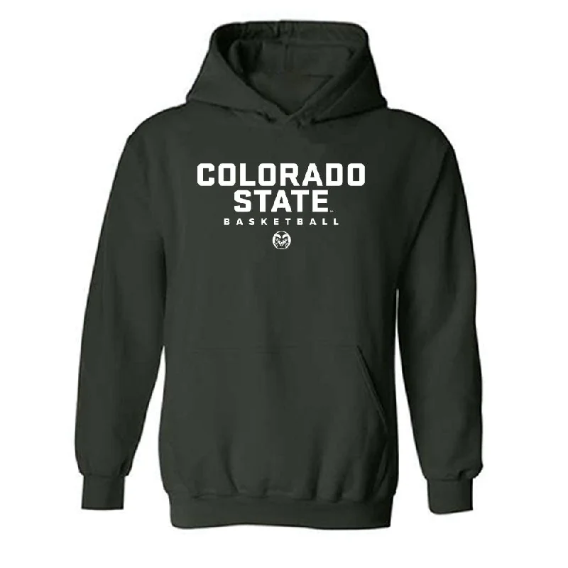 Colorado State - NCAA Women's Basketball : Kloe Froebe - Hooded Sweatshirt Hoodie with Embroidery Detailed Premium Colorado State - NCAA Women's Basketball : Kloe Froebe - Hooded Sweatshirt Hoodie with Embroidery Detailed Premium