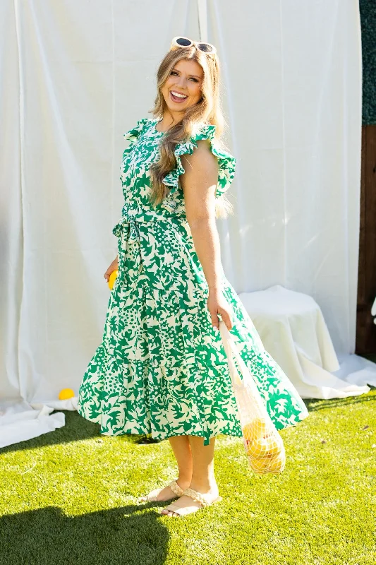Beige and Green Abstract Dress Tunics Recommended stylist