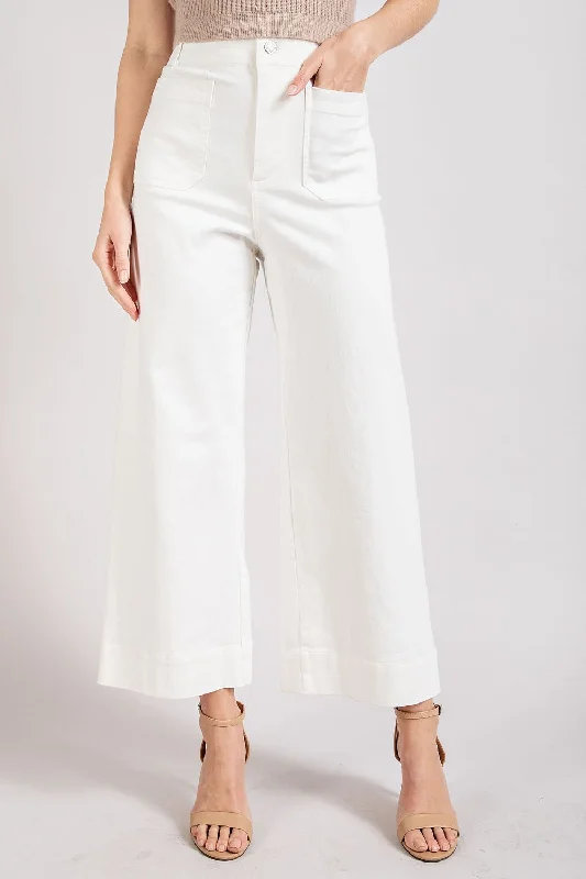 Washed Wide Leg Pants Casual Drawstring Pants