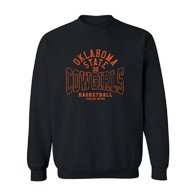 Oklahoma State - NCAA Women's Basketball : Stailee Heard - Classic Fashion Shersey Crewneck Sweatshirt Hoodie with Rolled Sleeves Casual Relaxed Oklahoma State - NCAA Women's Basketball : Stailee Heard - Classic Fashion Shersey Crewneck Sweatshirt Hoodie with Rolled Sleeves Casual Relaxed
