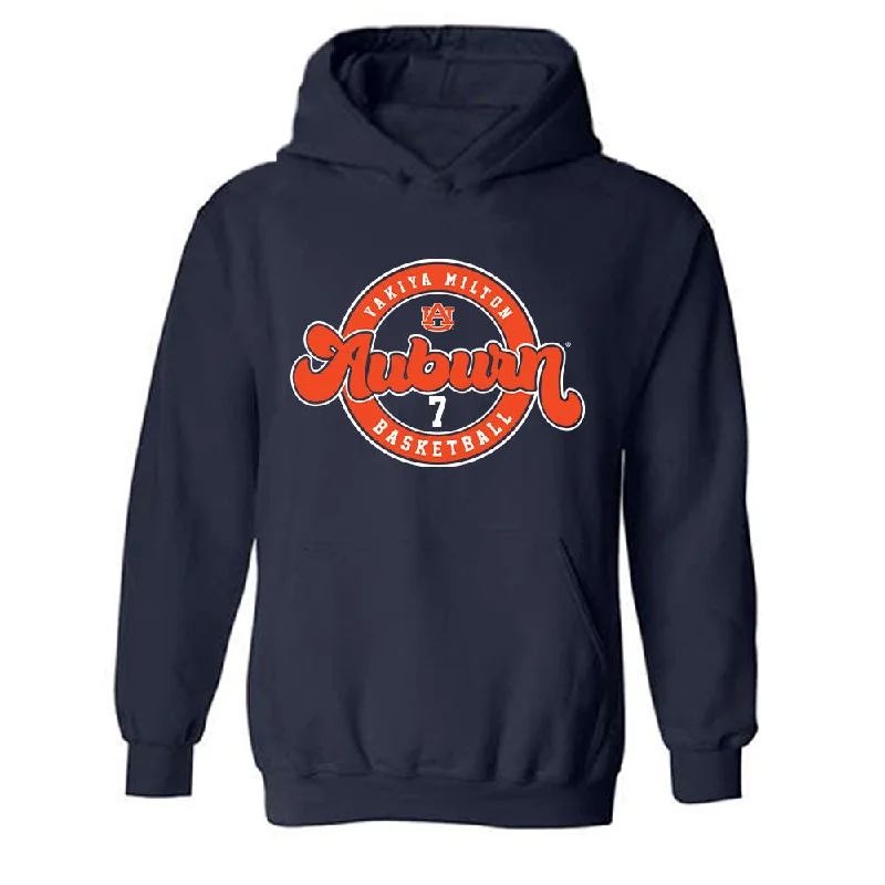 Auburn - NCAA Women's Basketball : Yakiya Milton - Classic Fashion Shersey Hooded Sweatshirt Hoodie with Zipper Versatile Modern