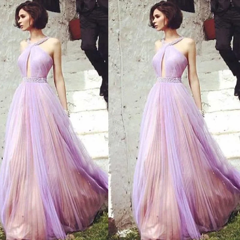 Beautiful Floor-length A Line Tulle Elegant Beading Prom Dress ,Evening Party Dresses,PDY0260 Off-the-shoulder Bohemian Festive